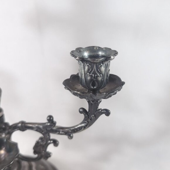 Vtg 1996 Homan Sick-Call Outfit Last Rites Silverplate Cross Crucifix Catholic - Picture 4 of 15